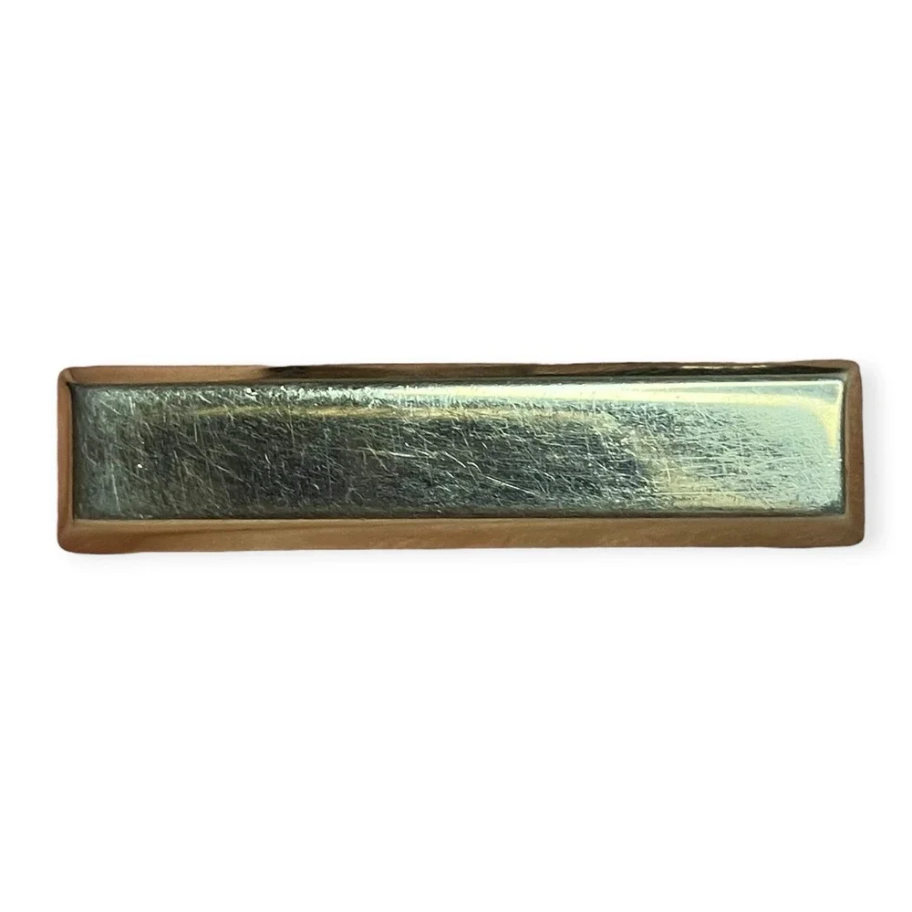 Vintage-Inspired Art Deco Tie Clip Gold Tone Geometric Retro Bar Clip Men Gift